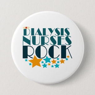 Dialysis Nurses Rock 7.5 Cm Round Badge