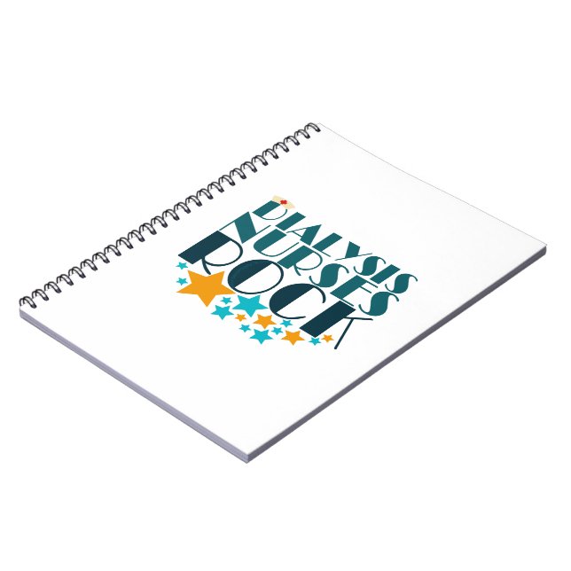 Dialysis Nurses Rock Notebook (Left Side)