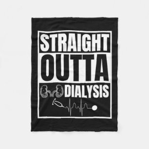 Dialysis Patient Staff Nurse Kidney Disease Awaren Fleece Blanket