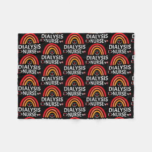 Dialysis Rn Nephrology Registered Nurse Kidney  Fleece Blanket