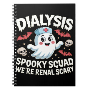 Dialysis Spooky Squad Renal Halloween Nephrology N Notebook