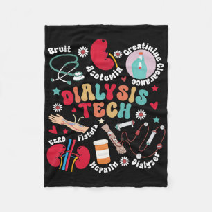 Dialysis Tech Dialysis Technician Appreciation Kid Fleece Blanket