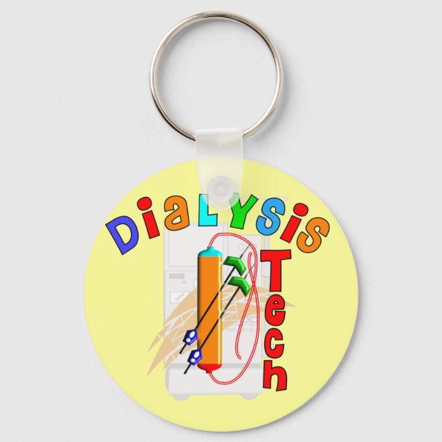 Dialysis Tech Gifts Key Ring (Front)