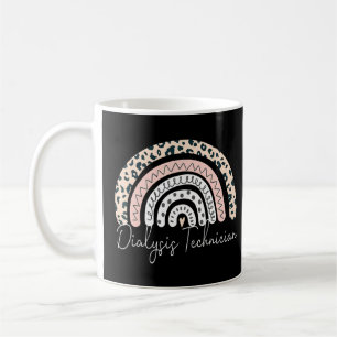 Dialysis Tech Nephrology Leopard Rainbow Technicia Coffee Mug
