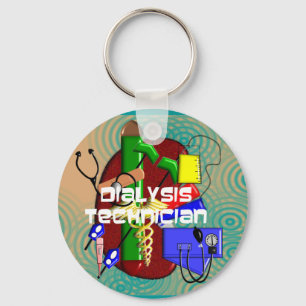 Dialysis Technician Art Gifts Key Ring