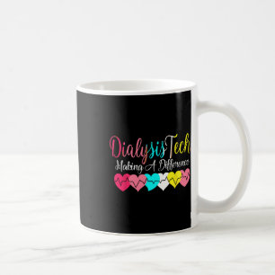 Dialysis Technician Heart Nephrology - Kidney Hear Coffee Mug