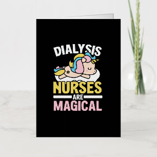 Dialysis Technician Kidney Nephrology Tech Nurse Foil Greeting Card