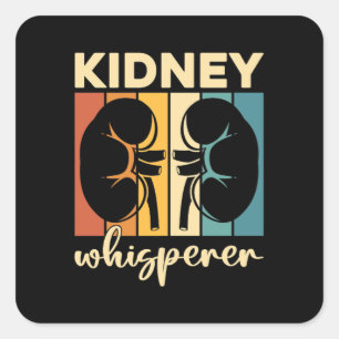 Dialysis Technician Kidney Whisperer Dialysis Tech Square Sticker