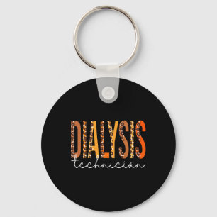 Dialysis Technician Leopard Fall Autumn Lovers Tha Key Ring