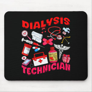 Dialysis Technician Nurse Job Tools Valentine Medi Mouse Pad