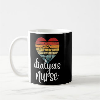 Dialysis Technician Nurse Kidney Heartbeat Coffee Mug
