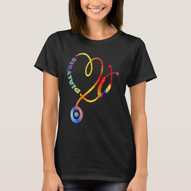 Dialysis Technician Nurse Kidney Heartbeat  Nursin T-Shirt (Front)