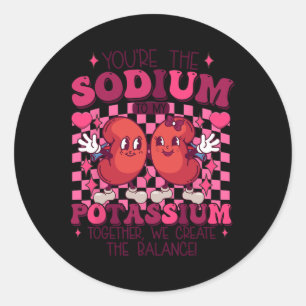 Dialysis Technician Rn Nephrology Nurse Valentine Classic Round Sticker