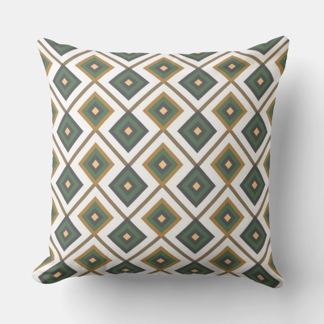 Diamante in green cushion (Front)