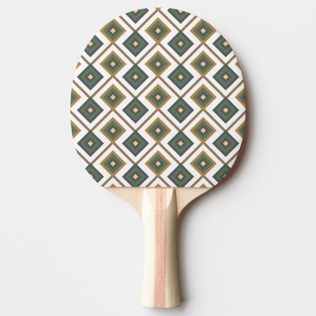 Diamante in green ping pong paddle (Front)