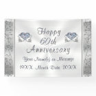 Diamond, 60th Anniversary Banners, Personalised