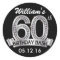 Diamond 60th Birthday Stickers | Black and Silver