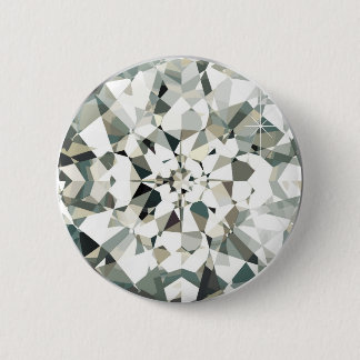 Diamond 6 Cm Round Badge