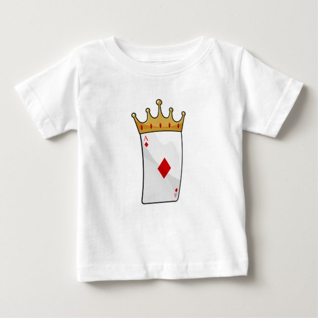 Diamond Ace with King Crown Baby T-Shirt (Front)