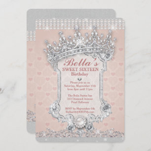 Diamond and Bling Party Invitations