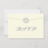 Diamond and Pearl Broach on Envelope RSVP