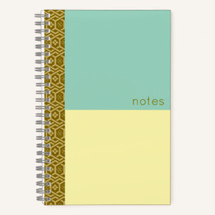 Diamond and Tortoise Pattern Notebook