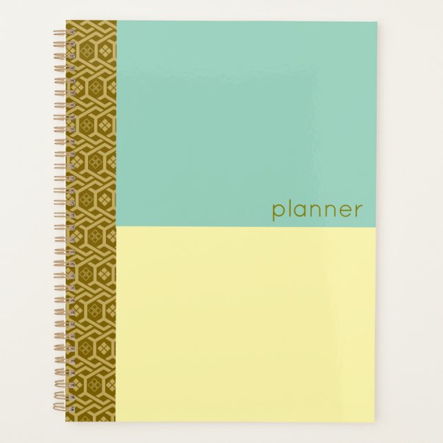 Diamond and Tortoise Pattern Planner (Front)