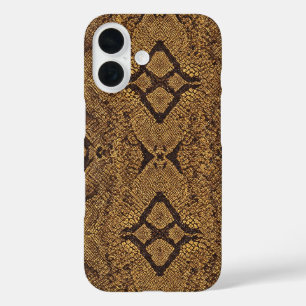 Diamond-backed Snake Pattern iPhone 16 Case