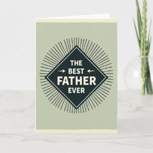 Diamond Best Father Ever Card
