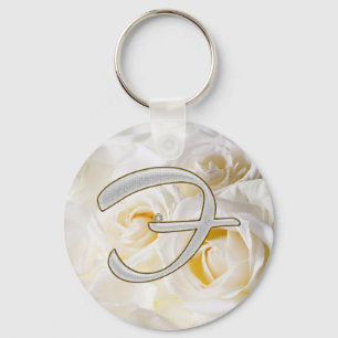 Diamond Bling F Key Ring
