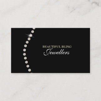 Diamond Bling Jewel Jewellery Store Business Card