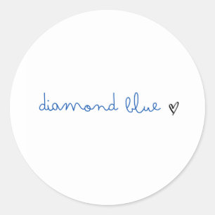 diamond blue small sticker