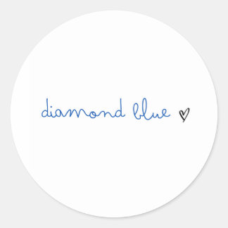 diamond blue small sticker