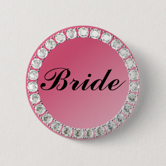 Diamond Bride 6 Cm Round Badge
