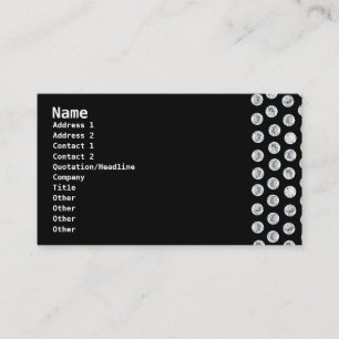 DIAMOND BUSINESS CARD - Black