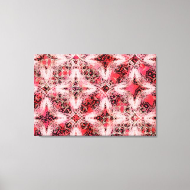 Diamond Chains Pattern Canvas Print (Front)