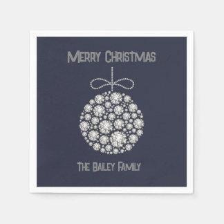 Diamond Christmas Ornament Napkin
