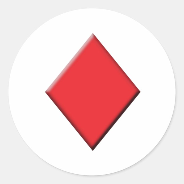 Diamond Classic Round Sticker (Front)