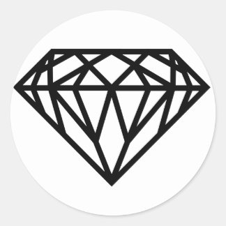 diamond classic round sticker