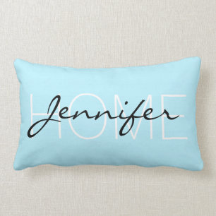 Diamond colour home monogram lumbar cushion