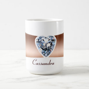 Diamond Copper Personalised Mug