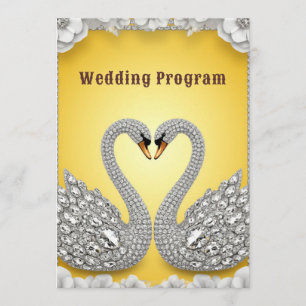 Diamond Crystal Swans Romantic Warm Scene Program