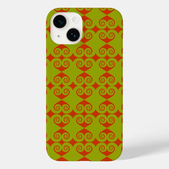 Diamond Curl Pattern Case-Mate iPhone Case (Back)