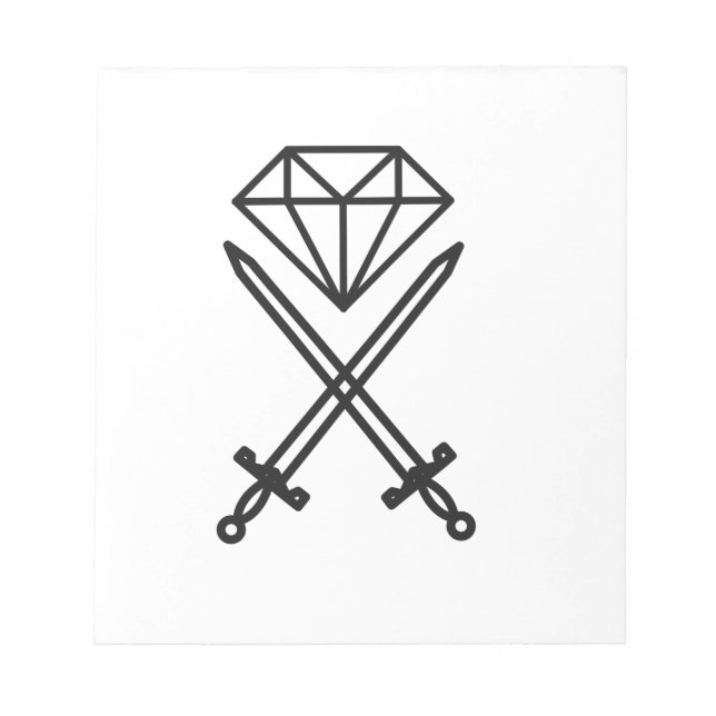 Diamond cut notepad (Front)