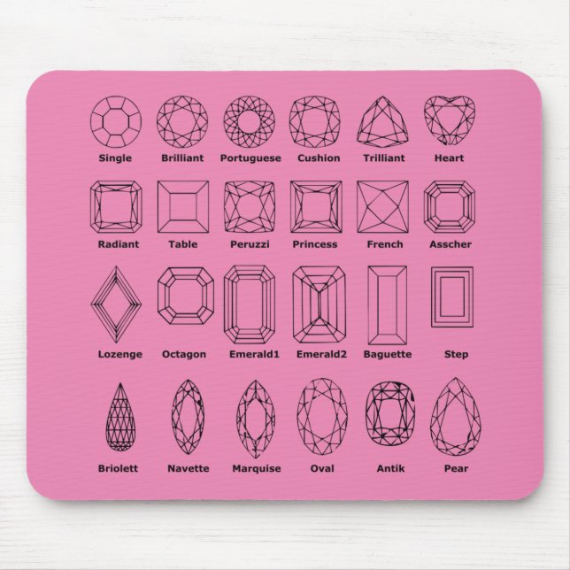 Diamond Cuts Mouse Pad (Front)