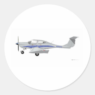 Diamond DA-40 Classic Round Sticker