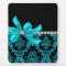 Diamond Damask (Teal Glitter)