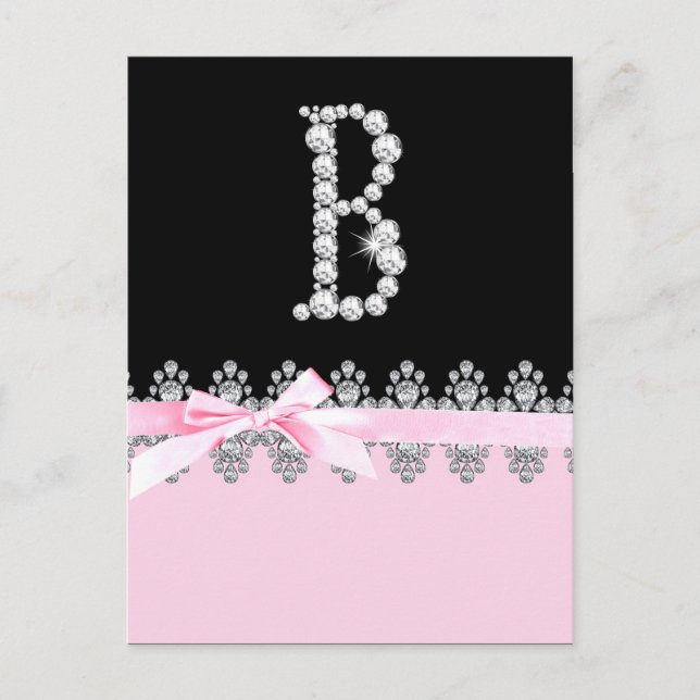 Diamond Delilah Initial: B Postcard (Front)