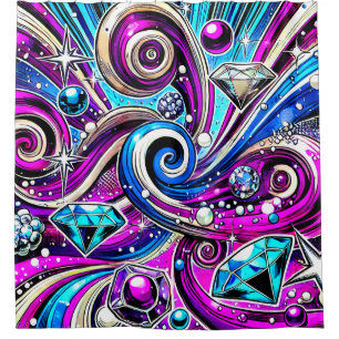 Diamond Design Shower Curtain