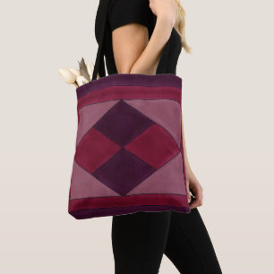 Diamond design tote bag